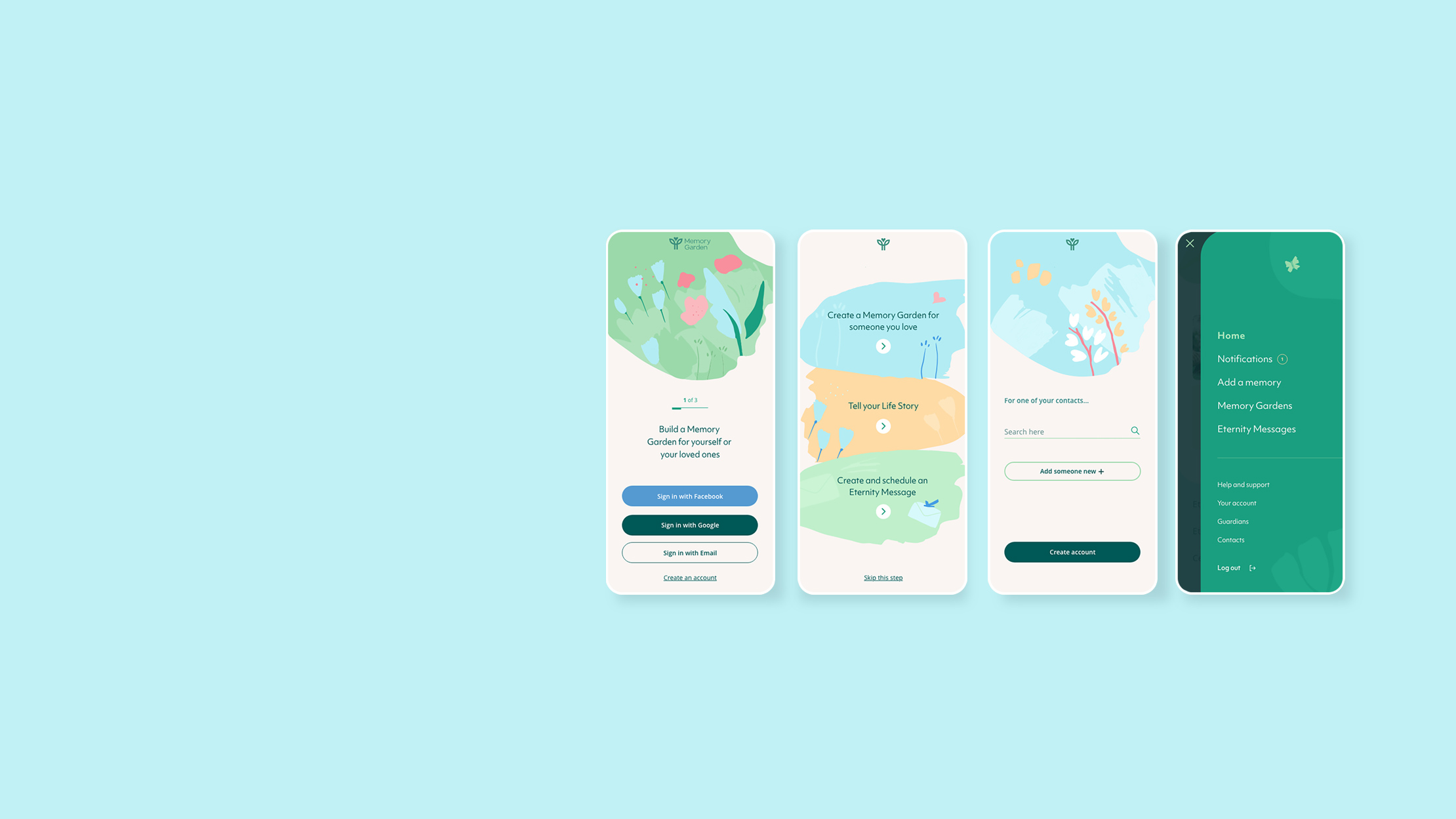 Memory Garden UI